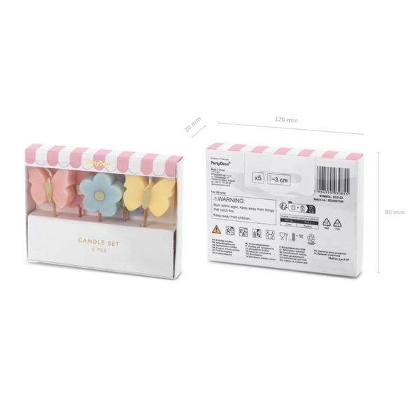 5 Kuchenkerzen   Butterflies Online-Verkauf – Bild 3